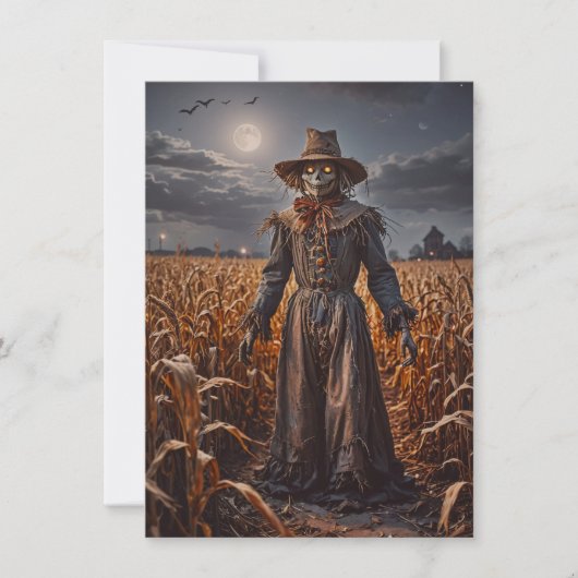 Halloween Scarecrow Wenskaart (Voorkant)