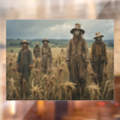 Halloween Scarecrow Window Cling Raamsticker (Vel 2)