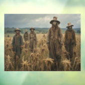 Halloween Scarecrow Window Cling Raamsticker (Vel 3)