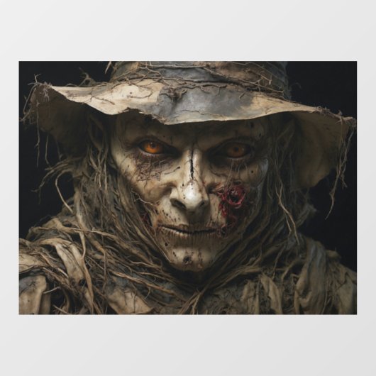 Halloween Scarecrow Window Cling Raamsticker (Vel)