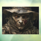Halloween Scarecrow Window Cling Raamsticker (Vel 3)