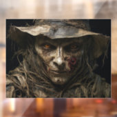 Halloween Scarecrow Window Cling Raamsticker (Vel 2)