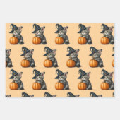 Halloween Scarecrows, Kitty Witch, Fall Harvest,   Inpakpapier Vel (Voorkant 2)