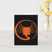 Halloween Scary Alien Facehugger Horror Pompoen La Kaart (Gele Bloem)