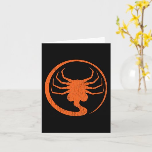 Halloween Scary Alien Facehugger Horror Pompoen La Kaart (Gele Bloem)