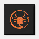 Halloween Scary Alien Facehugger Horror Pompoen La Magneet (Voorkant)