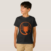 Halloween Scary Alien Facehugger Horror Pompoen La T-shirt (Voorkant volledig)