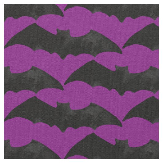 Halloween Scary Bat Pattern Stof (Close Up)