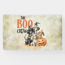 Halloween Scary Boo Dogs Crew Sinaasappel Pompoen