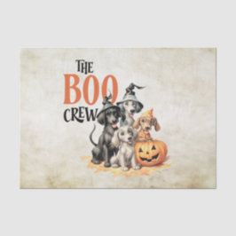 Halloween Scary Boo Dogs Crew Sinaasappel Pompoen Tissuepapier