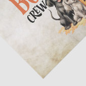 Halloween Scary Boo Dogs Crew Sinaasappel Pompoen Tissuepapier (Detail)