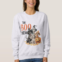 Halloween Scary Boo Dogs Crew Spooky Vrouwen