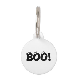 Halloween Scary Boo! oogballen spook grappige hond Huisdierpenning