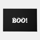 Halloween Scary Boo! Oogballen zwart wit grappig Deurmat (Voorkant)