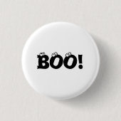 Halloween Scary Boo! Oogballen zwart wit Ronde Button 3,2 Cm (Voorkant)