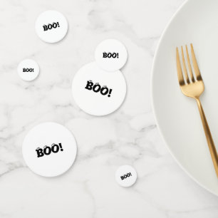 Halloween Scary Boo! oogballen zwarte decoratie Confetti