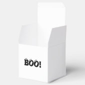 Halloween Scary Boo! Oogbollen zwarte witte tappen Bedankdoosjes (Geopend)