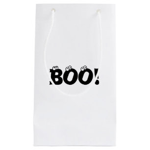 Halloween Scary Boo! Oogbollen zwarte witte tappen Klein Cadeauzakje