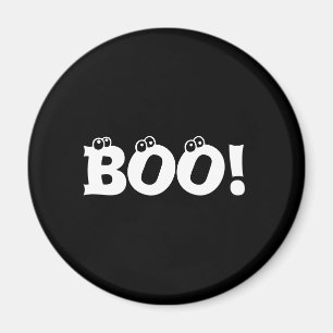 Halloween Scary Boo, zwarte witte decor Magneet