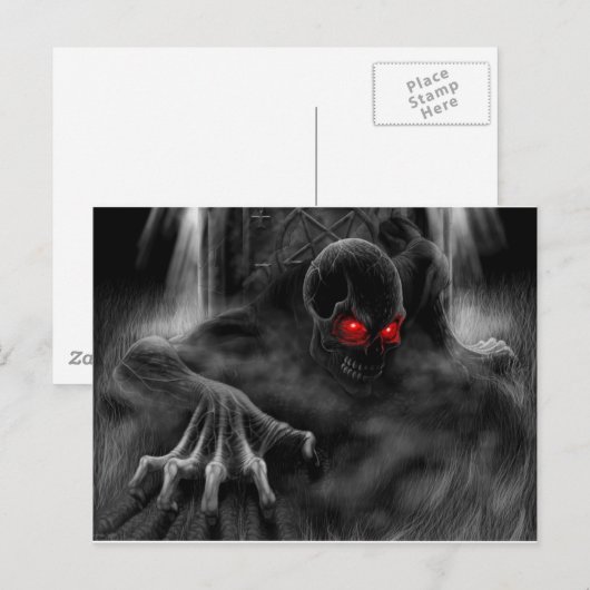 Halloween Scary Briefkaart (Voorkant / Achterkant)