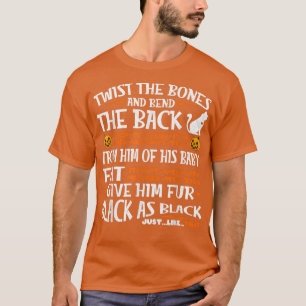  halloween Scary Cat Jackolantern T-shirt