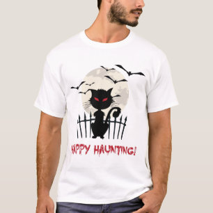 Halloween Scary Cat T-shirt