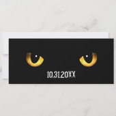 Halloween Scary Cat's Eyes Kaart (Voorkant)