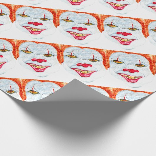 Halloween Scary Clown2 Cadeaupapier (Hoek)