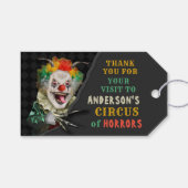 Halloween Scary Clown Adult Creepy Circus Party Cadeaulabel (Voorkant (Horizontaal))