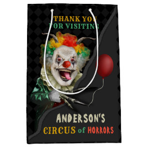 Halloween Scary Clown Adult Creepy Circus Party Medium Cadeauzakje