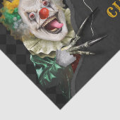 Halloween Scary Clown Adult Creepy Circus Party Tissuepapier (Detail)