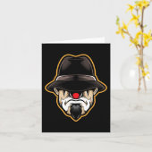 Halloween Scary Clown Cholo Gangster Kaart (Gele Bloem)
