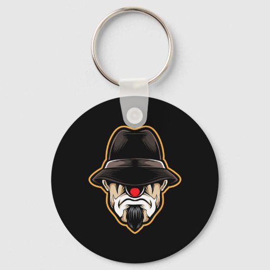 Halloween Scary Clown Cholo Gangster Sleutelhanger (Voorkant)