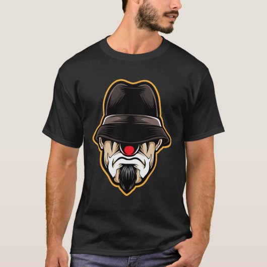 Halloween Scary Clown Cholo Gangster T-shirt (Voorkant)
