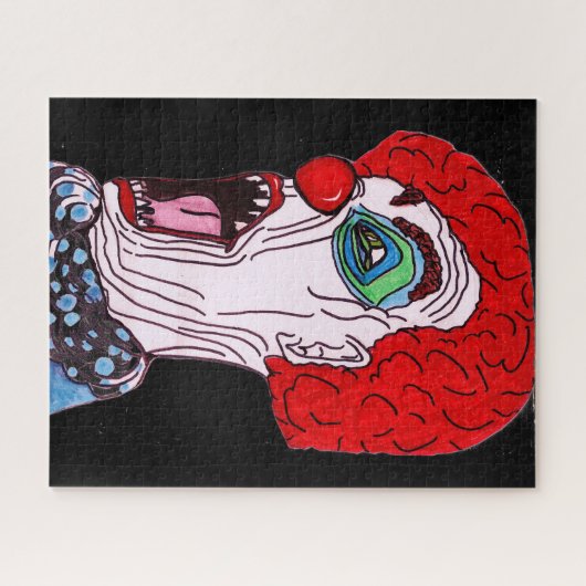 HALLOWEEN SCARY CLOWN jigzaag puzzel Legpuzzel (Horizontaal)