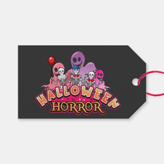 Halloween Scary Clowns Horror Cadeaulabel (Voorkant (Horizontaal))