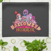 Halloween Scary Clowns Horror Kitchen Towel Theedoek (Gevouwen)