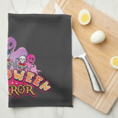 Halloween Scary Clowns Horror Kitchen Towel Theedoek (Quarter Fold)