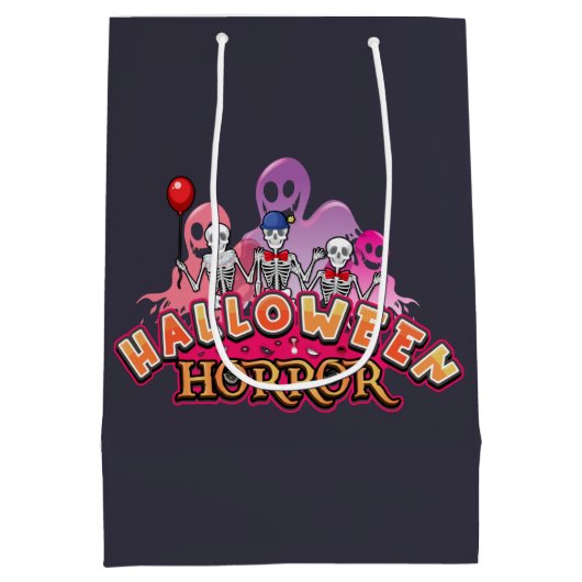 Halloween Scary Clowns Horror Medium Cadeauzakje (Achterkant)