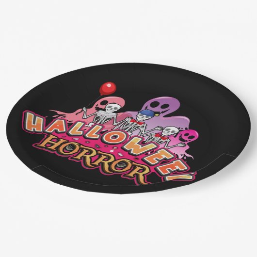 Halloween Scary Clowns Horror Paper-Borden Papieren Bordje (Gekanteld)
