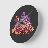 Halloween Scary Clowns Horror Ronde Klok (Hoek)