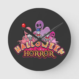 Halloween Scary Clowns Horror     Ronde Klok