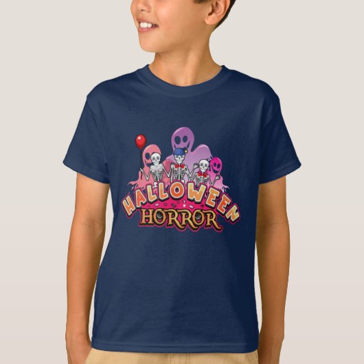 Halloween Scary Clowns Horror T-Shirt (Voorkant)