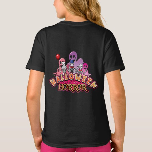 Halloween Scary Clowns Horror T-Shirt (Achterkant)