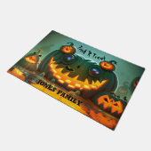 Halloween Scary Creature Pumpkin Deurmat (Schuin)