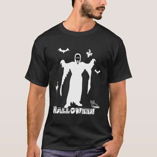 Halloween Scary Death Face 2/2 T-shirt (Voorkant)
