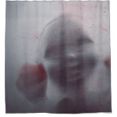 Halloween Scary Doll Silhouette Showgordijn Douchegordijn (Voorkant)