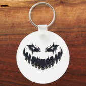 Halloween Scary Evil Pumpkin Funny Pumpkin Head Cl Sleutelhanger (Voorkant)