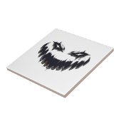 Halloween Scary Evil Pumpkin Funny Pumpkin Head Cl Tegeltje (Zijkant)
