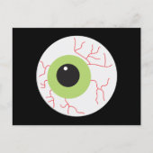 Halloween Scary Eyeball Briefkaart (Voorkant)